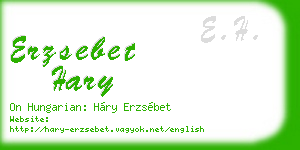erzsebet hary business card